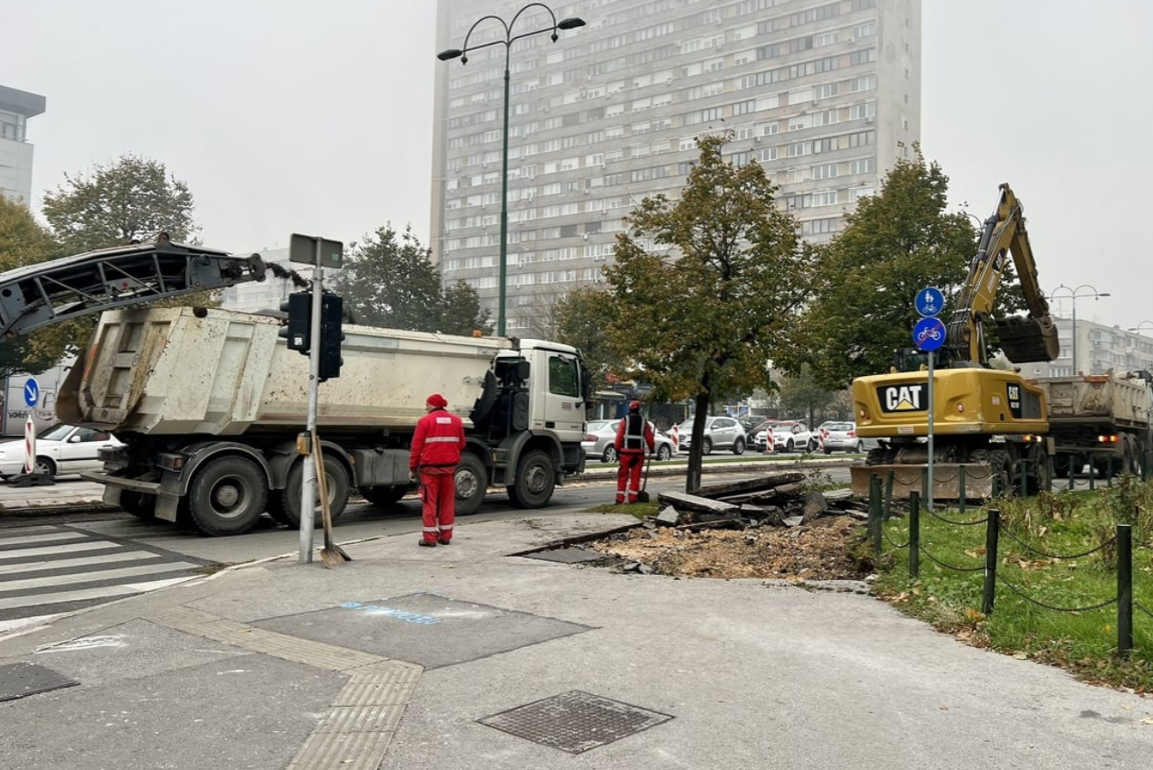 Počeli radovi na rekonstrukciji dijela Ložioničke ulice u Sarajevu, trajat će do februara 2024.